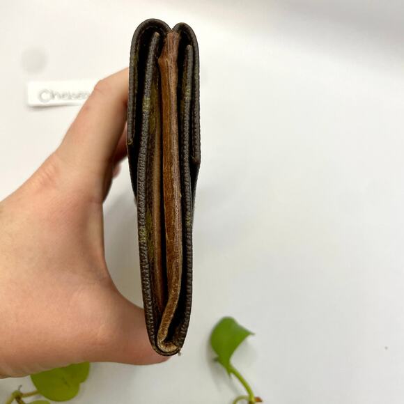 Louis Vuitton Bifold Vintage Square Elise Monogram Wallet Double Sided 0394 - Picture 2 of 12